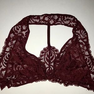 Maroon Bra-let